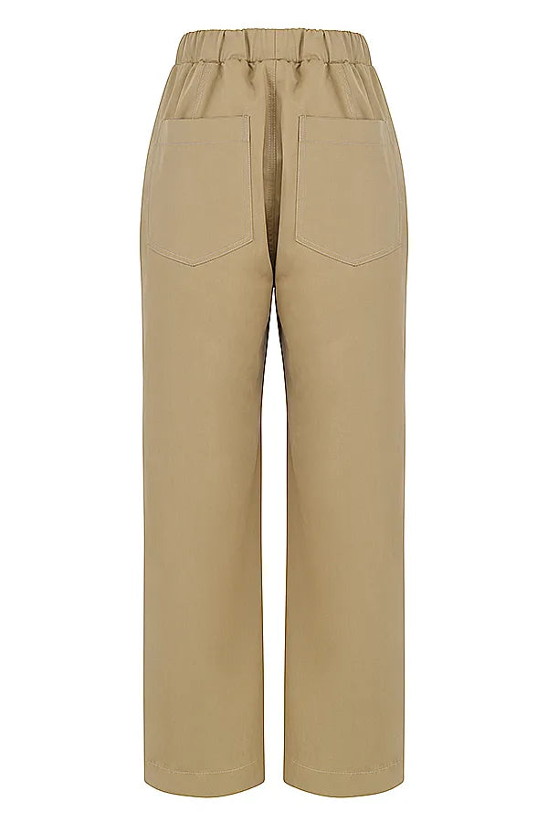Luna Camel Cargo Trousers