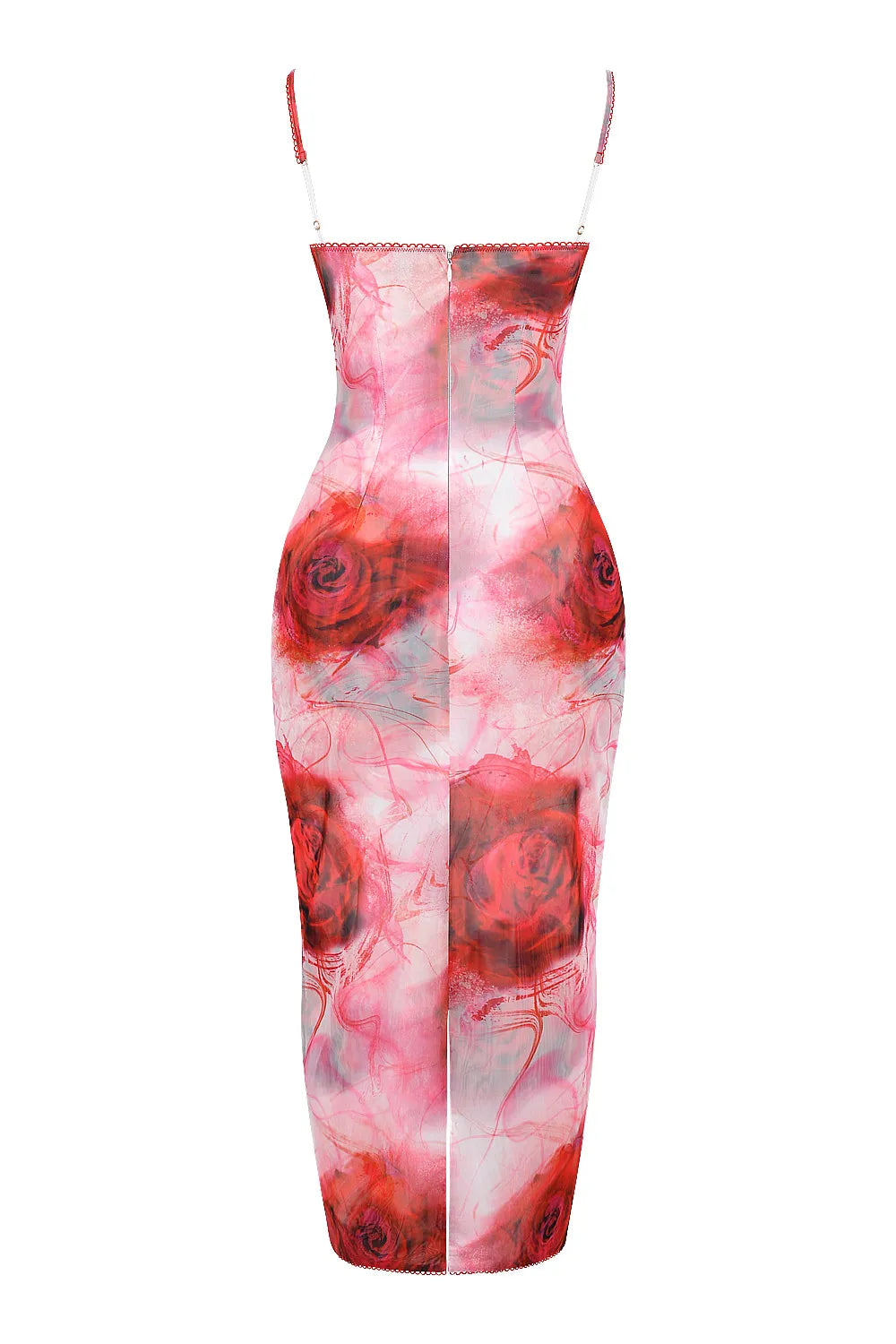 Mistress Rocks Rose Print Midi Dress - SALE