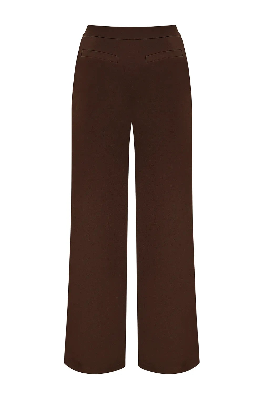 Mistress Rocks Cocoa Pleated Wide Leg Trousers - SALE