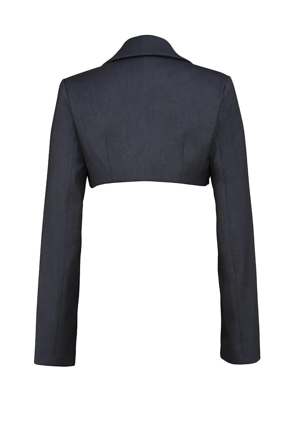 Mistress Rocks Dark Grey Cropped Tailored Jacket - SALE