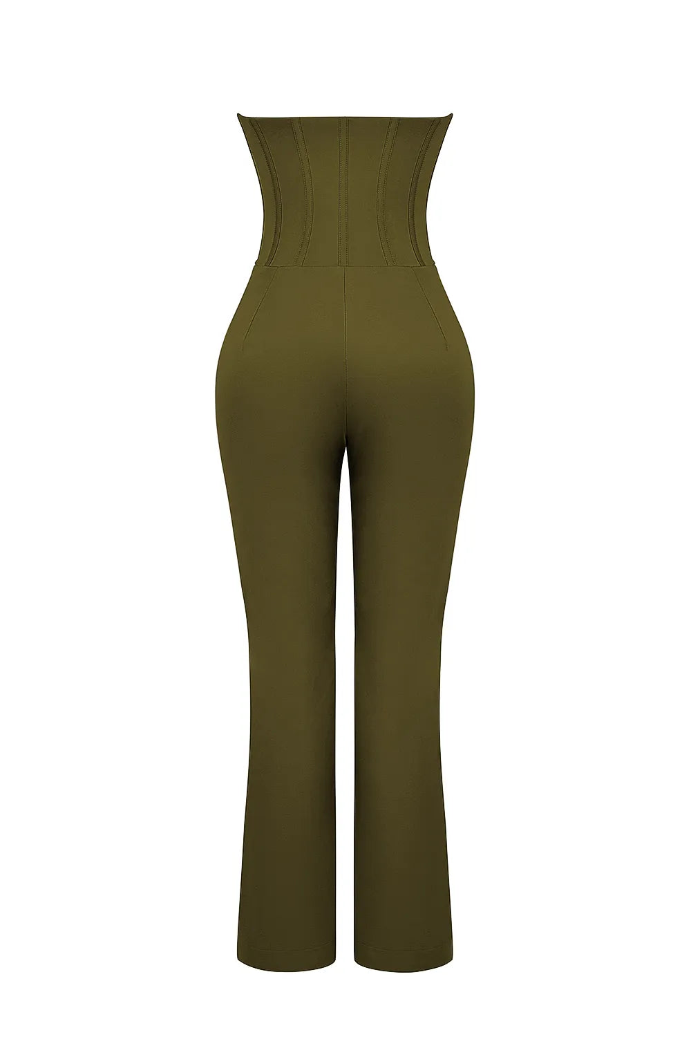 Mistress Rocks Khaki Strapless Jumpsuit - SALE