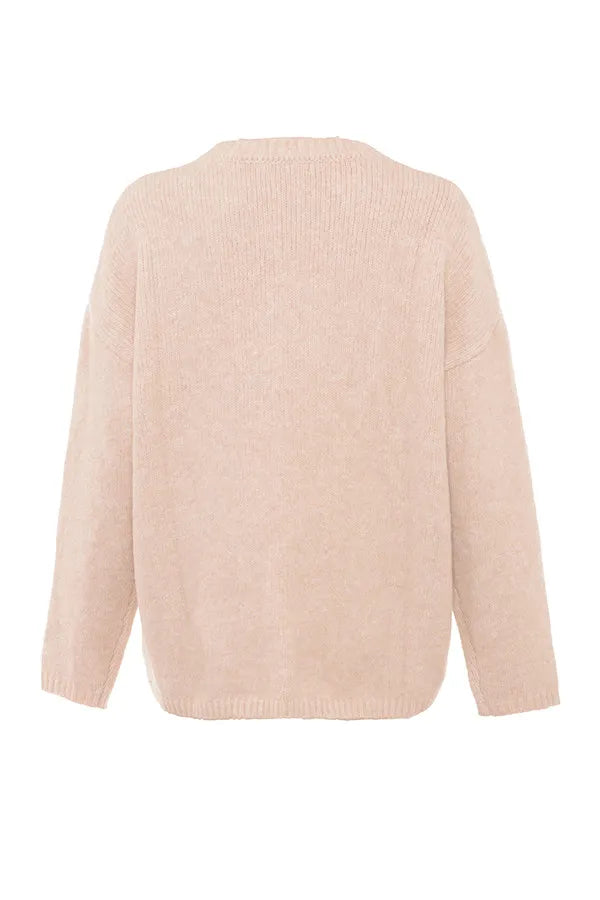 Mistress Rocks Cream Eyelash Knit Oversized Sweater - SALE