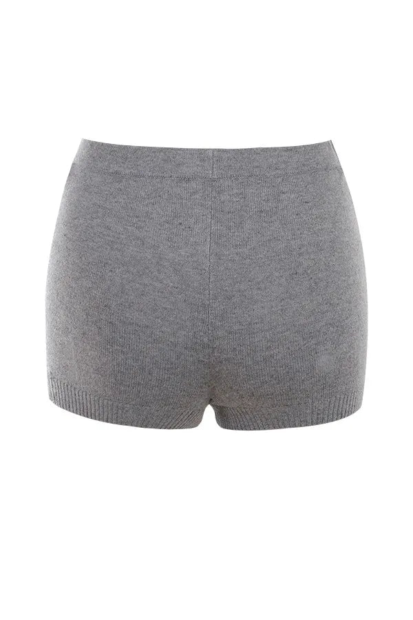 Mistress Rocks Slate Knit Shorts - SALE