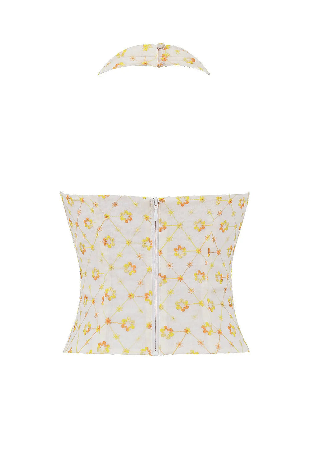 Mistress Rocks Cloud Floral Embroidered Halter Top - SALE