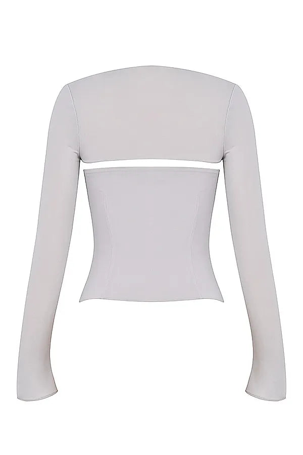 Mistress Rocks Smoke Strapless Top With Shrug - SALE