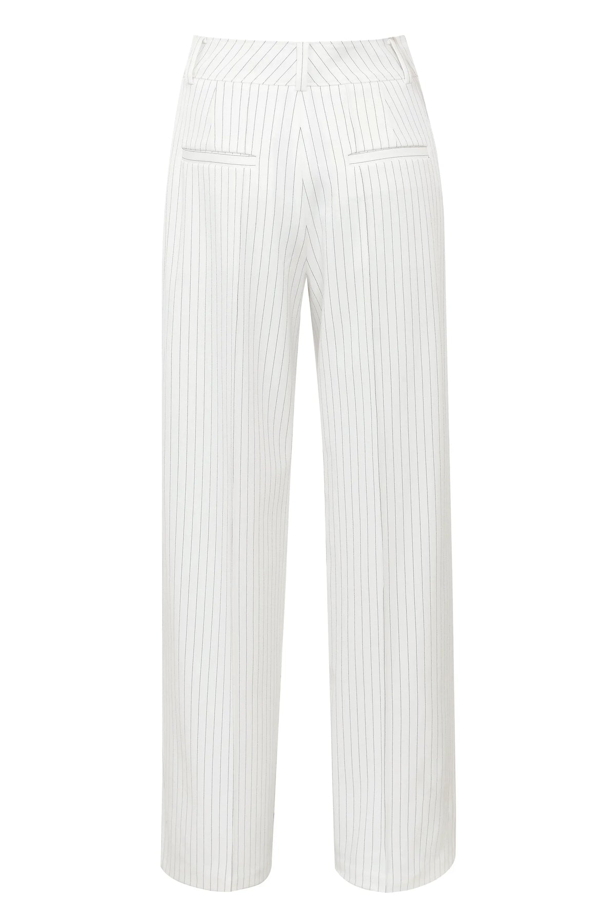 Hayden White Pinstripe High Waist Tailored Trousers
