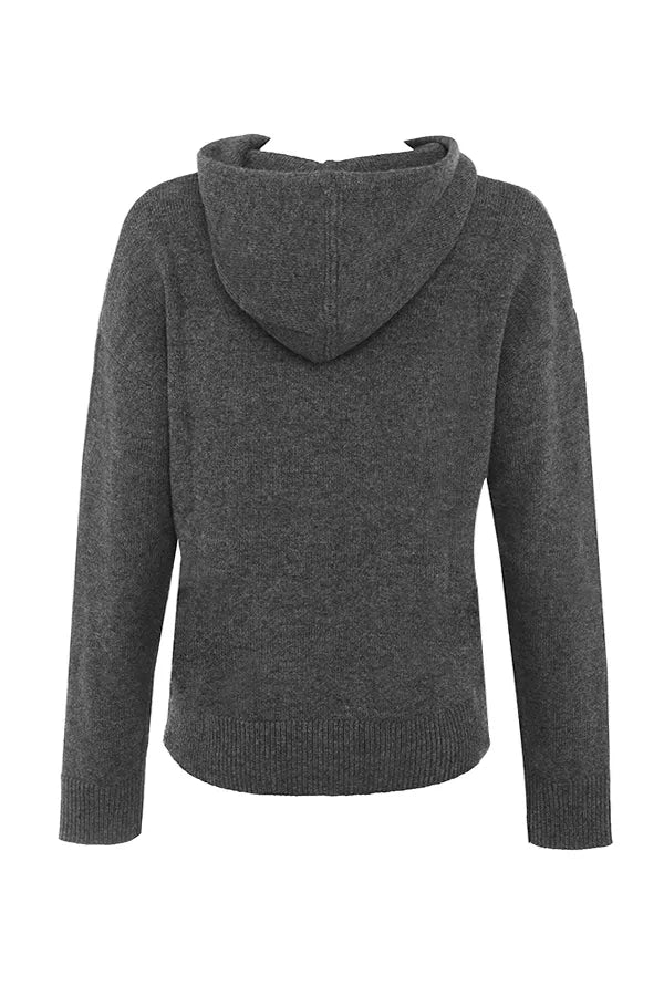 Jionni Charcoal Cashmere Blend Hoodie