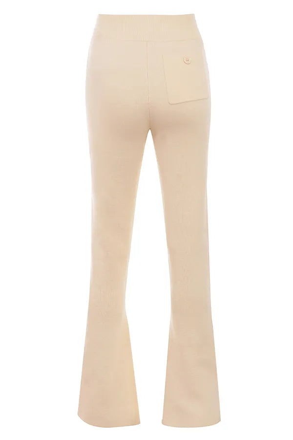 Nereida Cream Cashmere Blend Trousers