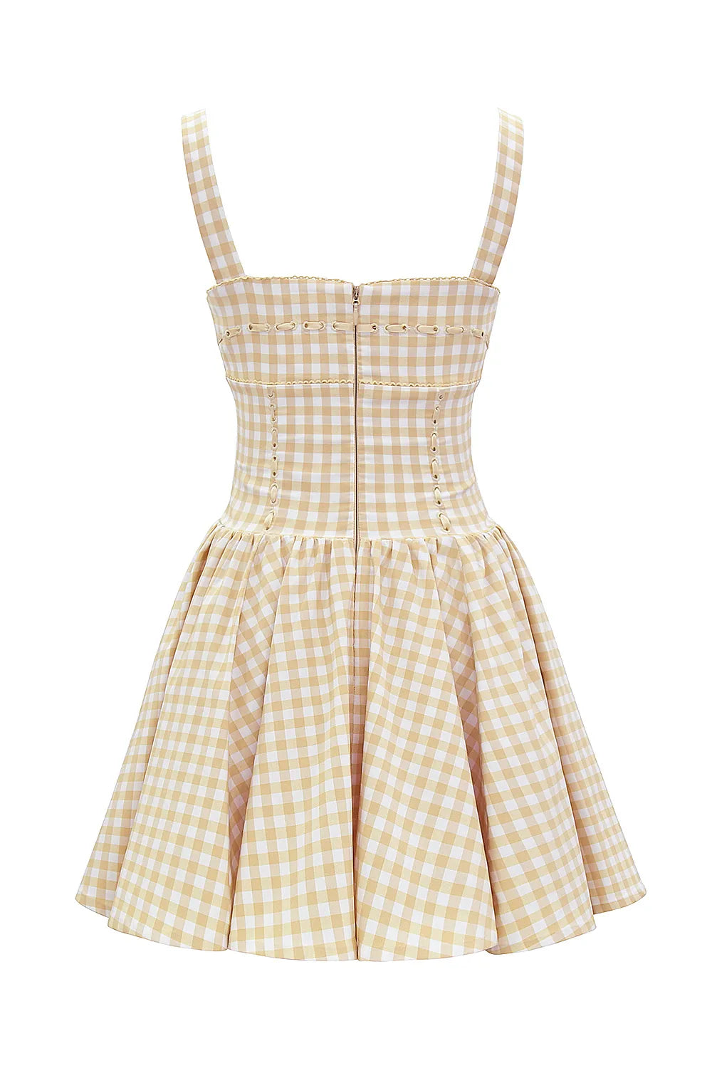 Isadora Gingerbread Gingham Mini Dress