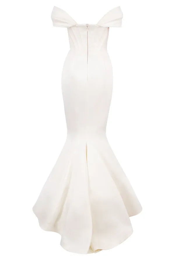 Antoinette Ivory Corset Off Shoulder Bridal Gown - Limited Edition