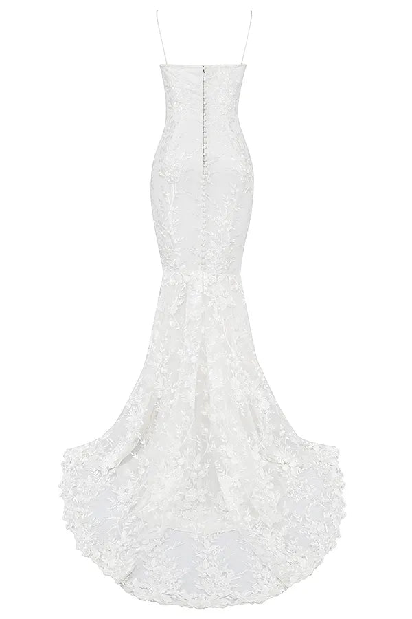 Solene White Lace Bridal Gown