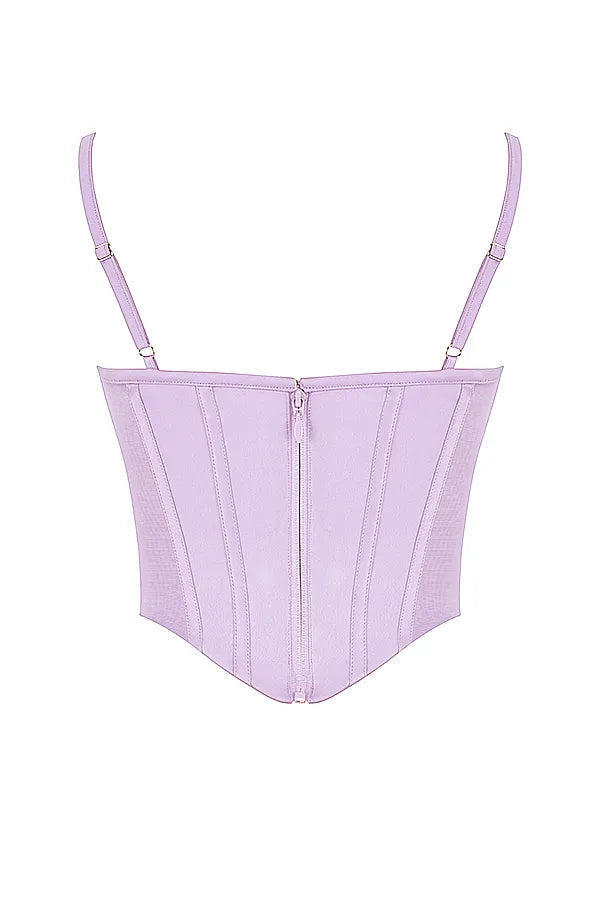 Tamsin Orchid Satin Corset