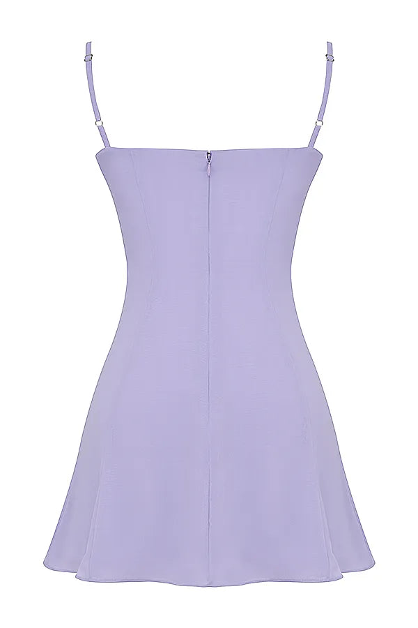 Christiana Lavender Mini Dress