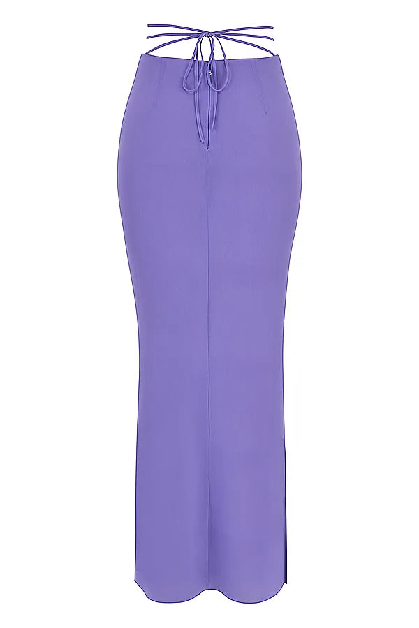 Amalfi Violet Cutout Maxi Skirt