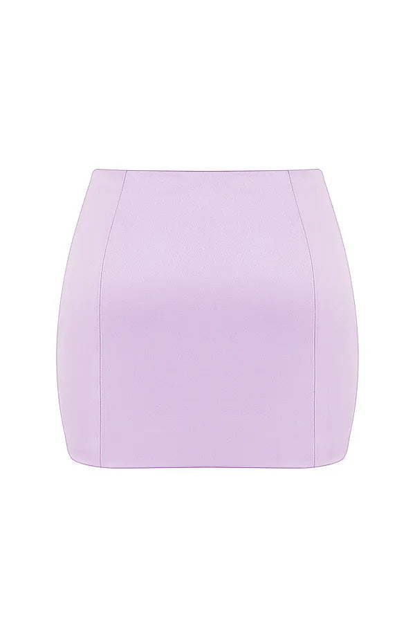 Elodie Orchid Satin Mini Skirt