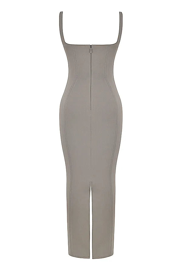 Rea Smoke Bodycon Maxi Dress