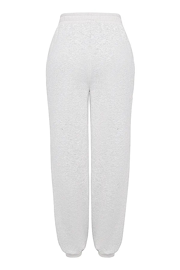 Coast Light Grey Marl Fleece Back Jogging Trousers