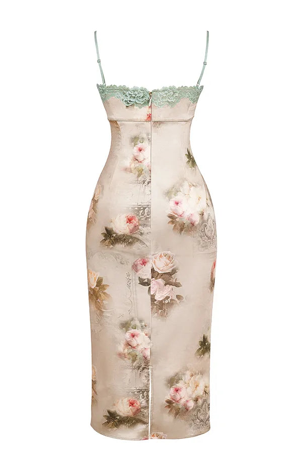 Venus Vintage Floral Midi Dress