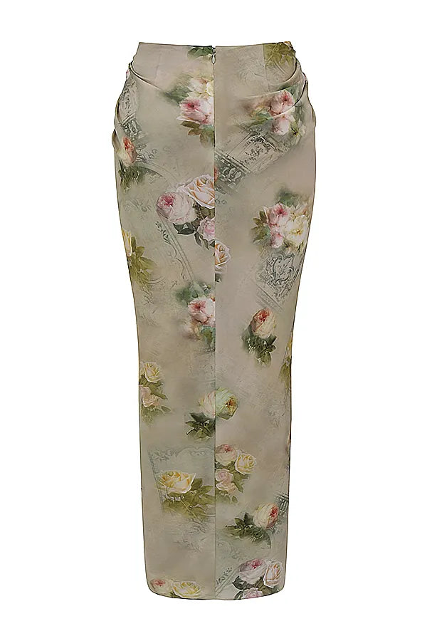 Vesper Vintage Floral Maxi Skirt