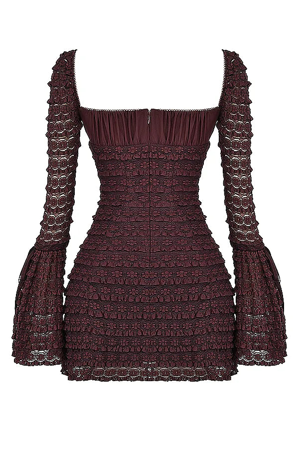 Marisa Espresso Lace Dress