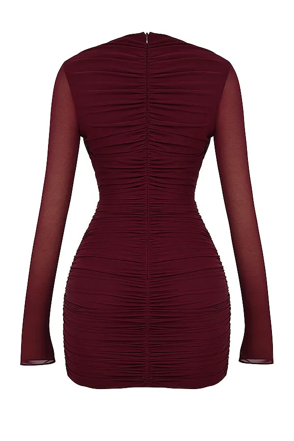 Lucinda Mulberry Cutout Mini Dress