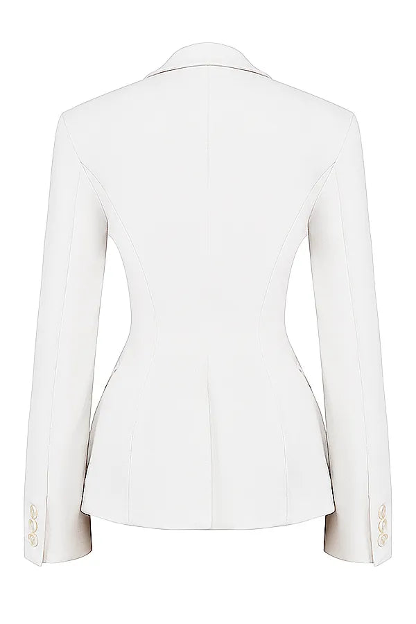 Sariah Ivory Contour Tailored Blazer