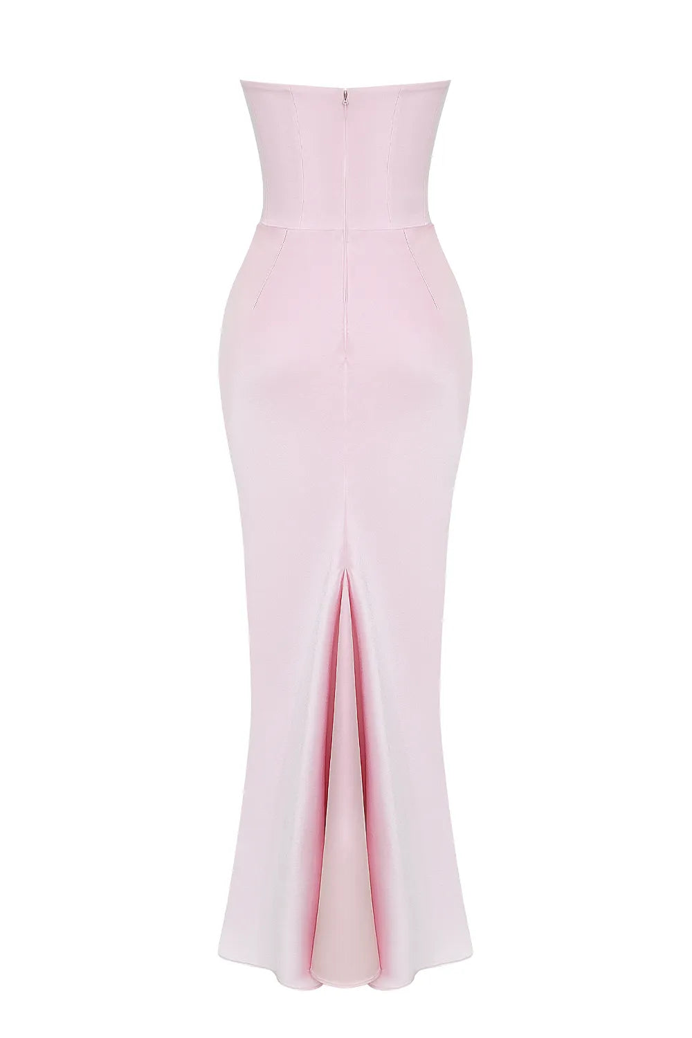 Persephone Rose Shadow Strapless Corset Maxi Dress