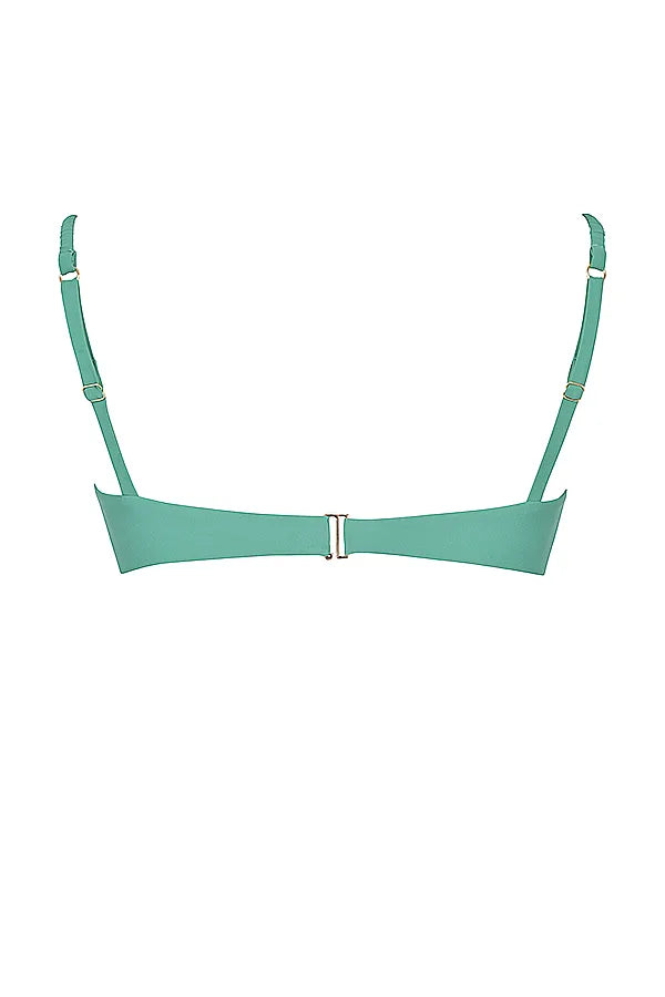 Cassis Eucalyptus Ruched Bikini Top