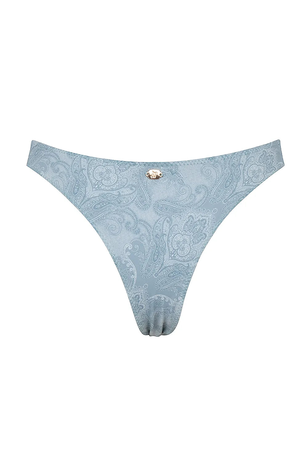 Capri Blue Paisley High Leg Bikini Bottom