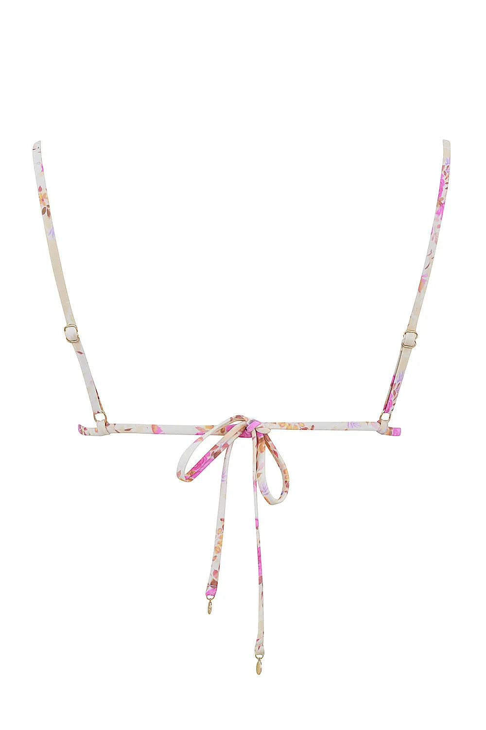Corsica Floral Print Ruffle Trim Bikini Top