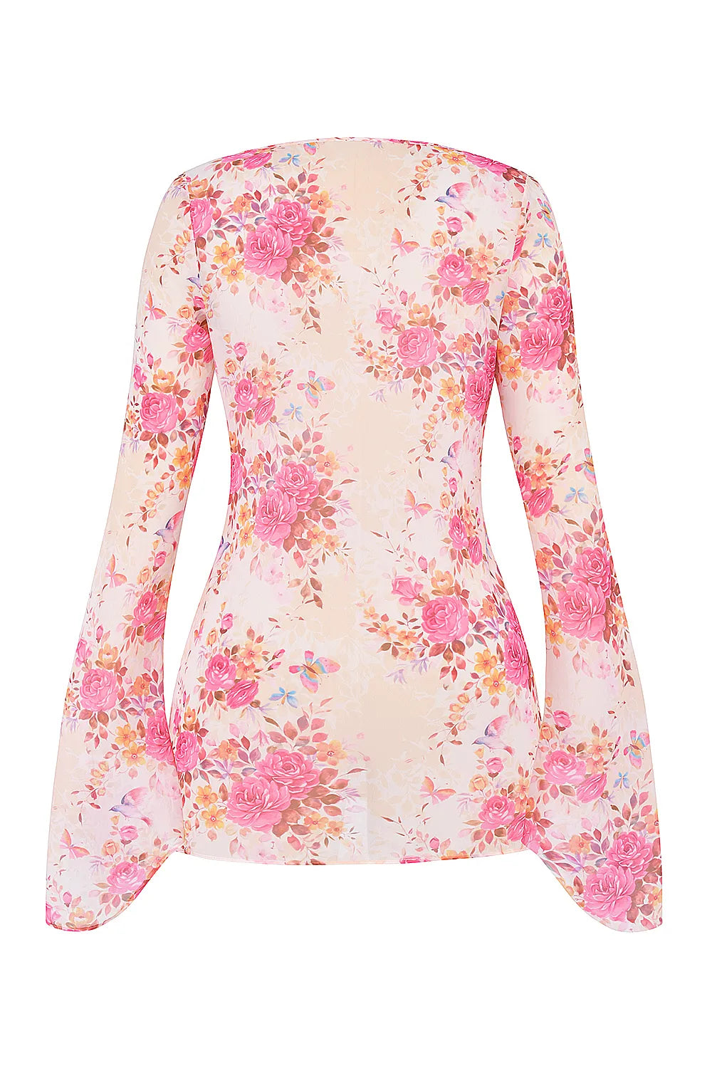 Oceana Floral Print Beach Cover Up
