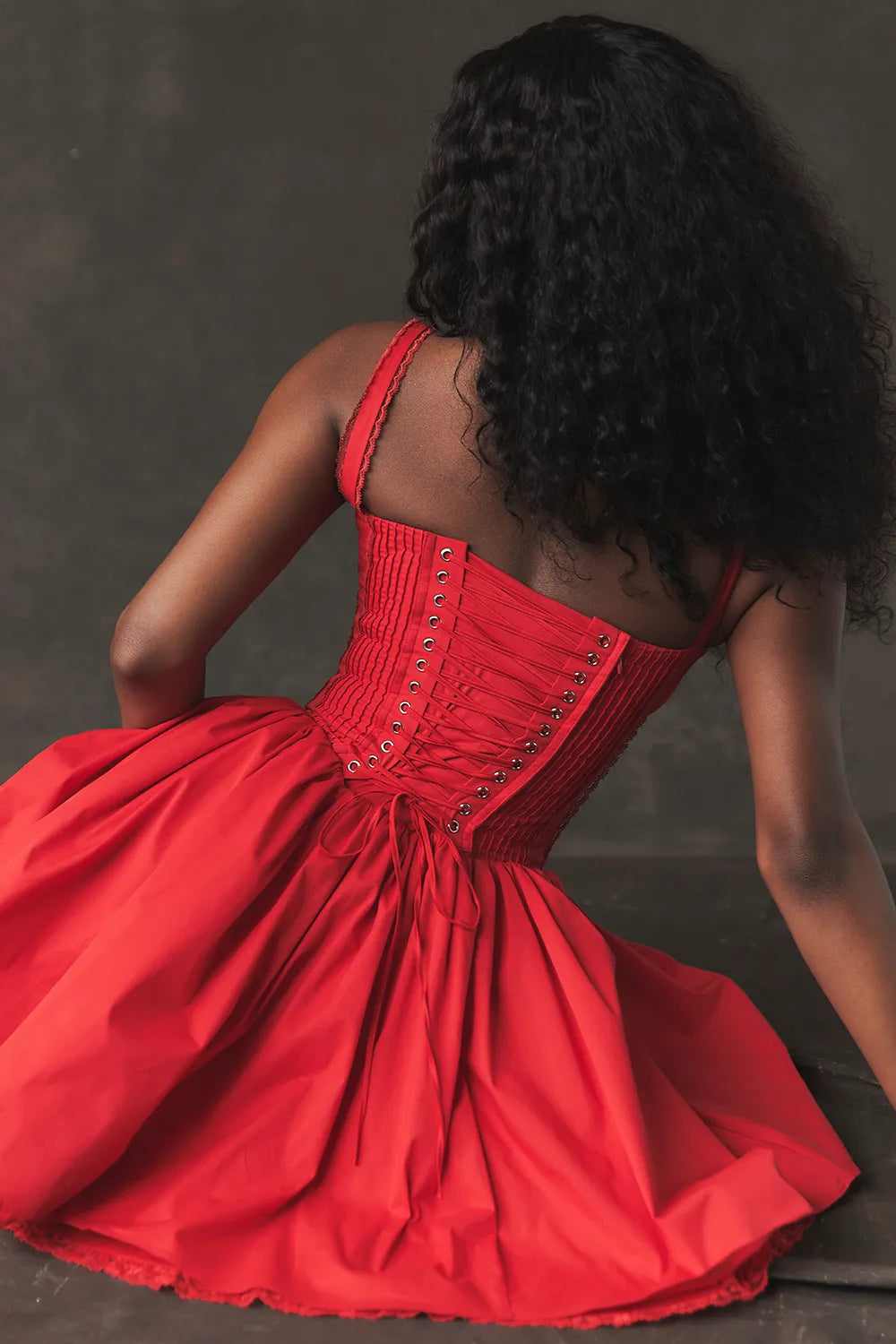 Pietra Cherry Corset Mini Dress