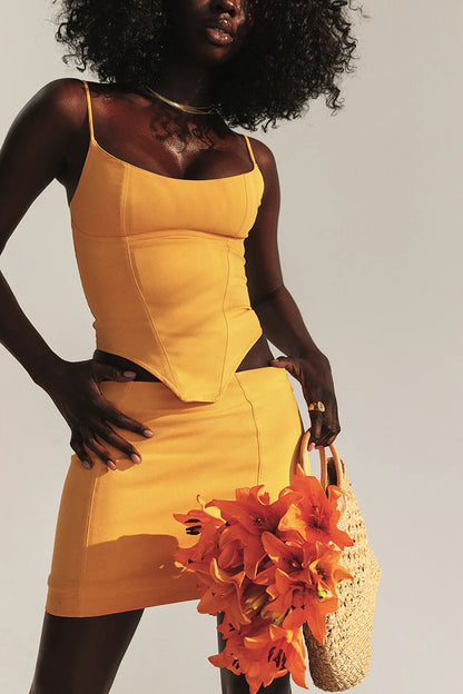 Flavia Tangerine Sculpting Corset