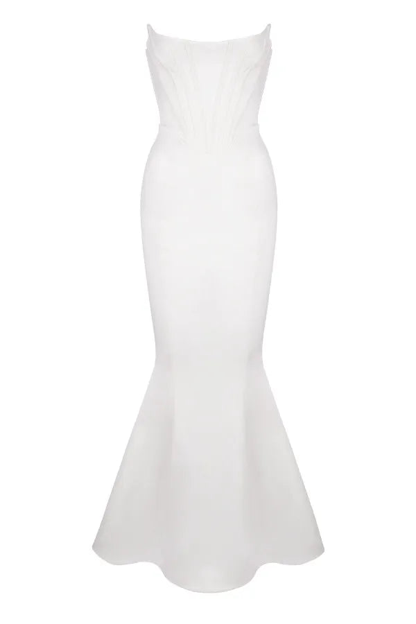Ines Ivory Strapless Corset Bridal Gown - Limited Edition