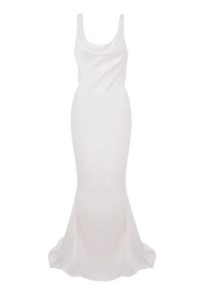 Odette Ivory Draped Back Bridal Gown - Limited Edition