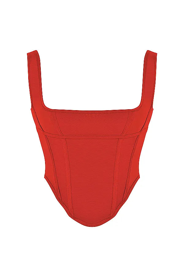 Edetta Scarlet Mesh Corset