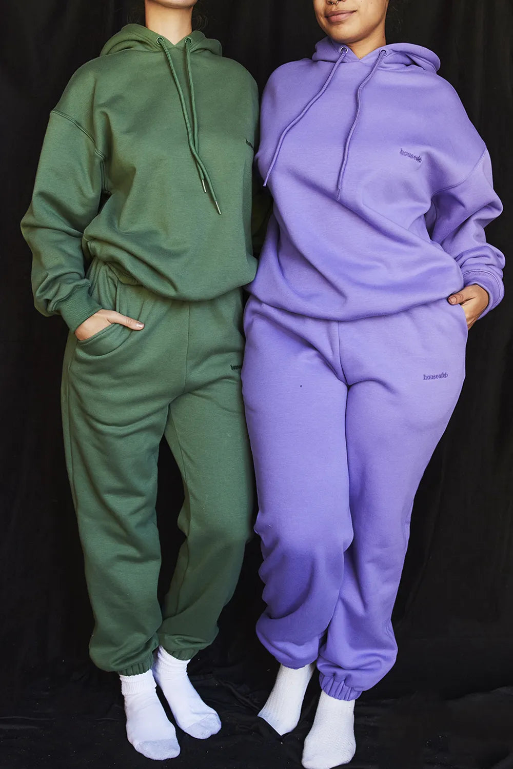 Halo Moss Cotton Fleece-Back Oversized Hoodie