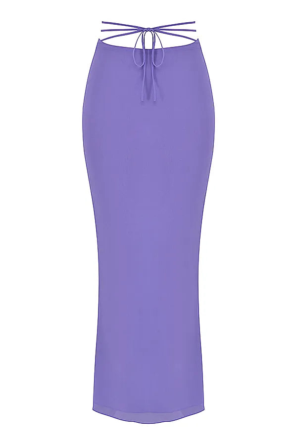Amalfi Violet Cutout Maxi Skirt