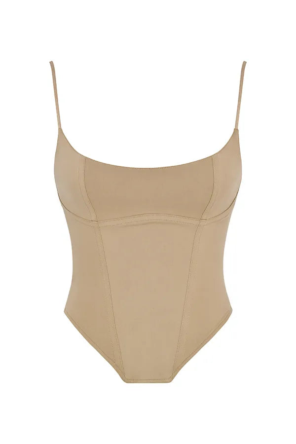 Flavia Beige Sculpting Corset