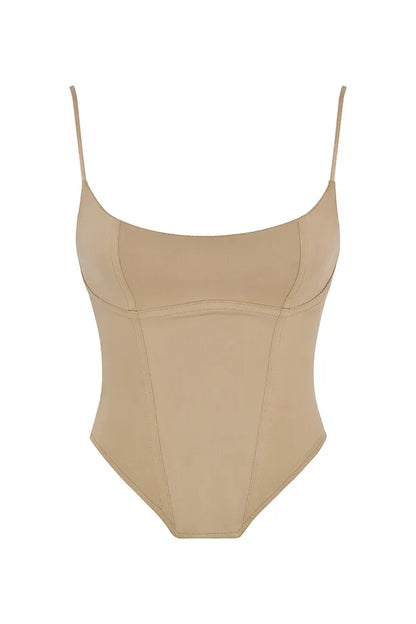Flavia Beige Sculpting Corset