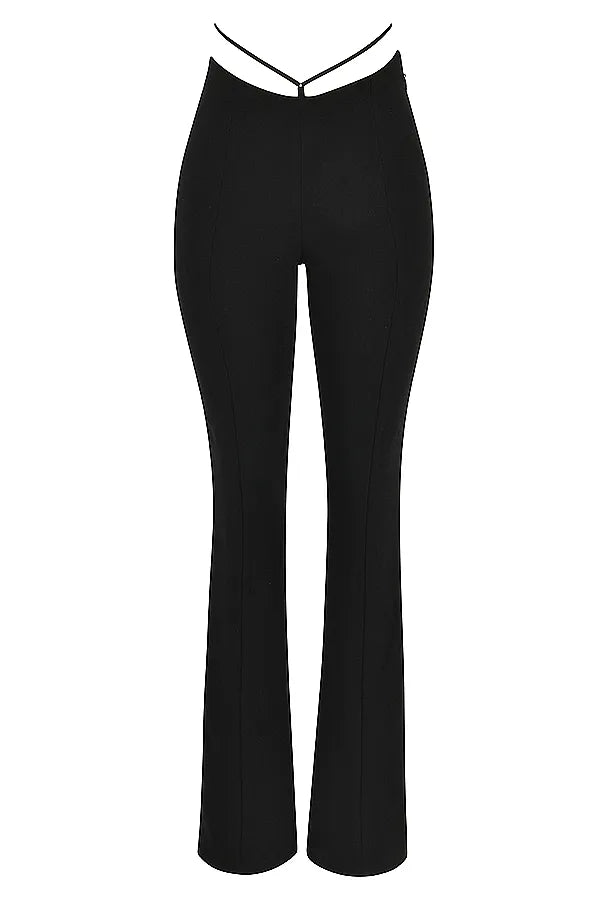 Layla Black V-Front Trousers
