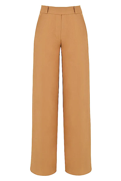 Cameron Caramel Relaxed Tailored Trousers