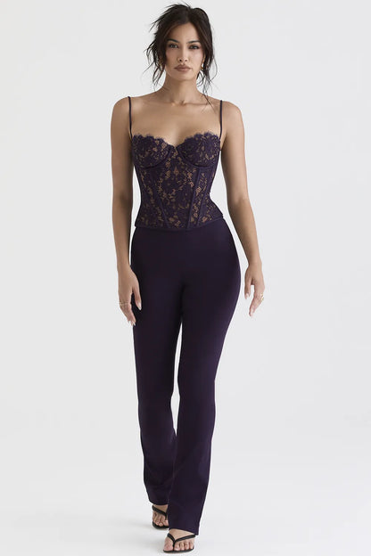 Laurel Night Shade High Waisted Trousers