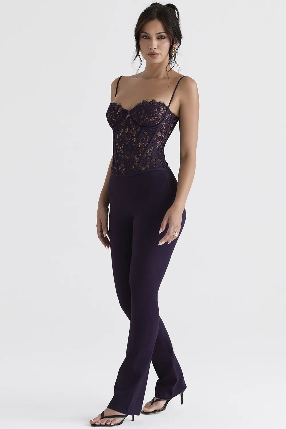 Laurel Night Shade High Waisted Trousers