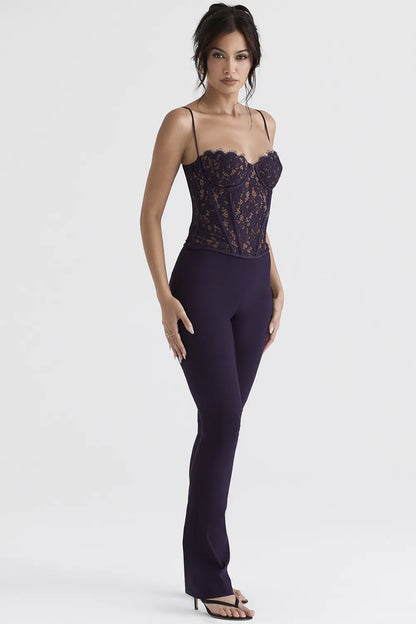 Laurel Night Shade High Waisted Trousers