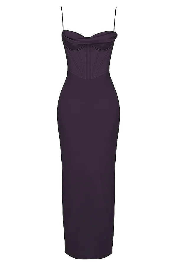 Charmaine Night Shade Corset Maxi Dress