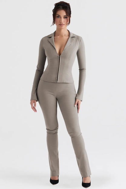 Laurel Smoke High Waisted Trousers