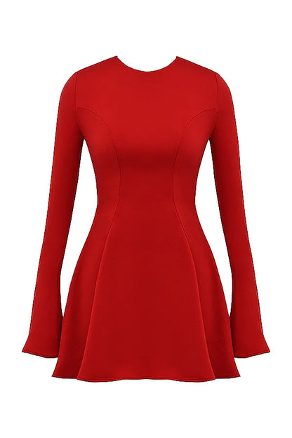 Sacha Red Satin Mini Dress