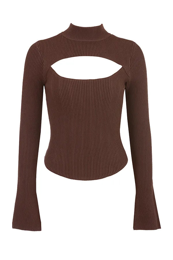 Georgina Cocoa Knitted Corset
