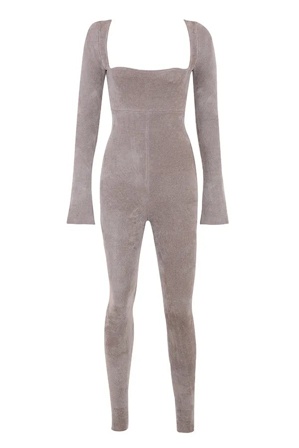 Isis Mink Heavy Chenille Loungewear Jumpsuit